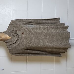 Balkan Brown Marled Fine Guage Knit Tunic Sweater